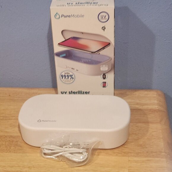 Pure Mobile UV Sterilizer Wireless Charging Kills 99.9% of Viruses & Bacteria - Picture 1 of 10